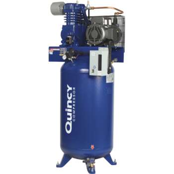 Quincy QT 7.5 Splash Lubricated Reciprocating Air Compressor with MAX Package 7.5 HP 230 Volt 1 Phase 80 Gallon Vertical5