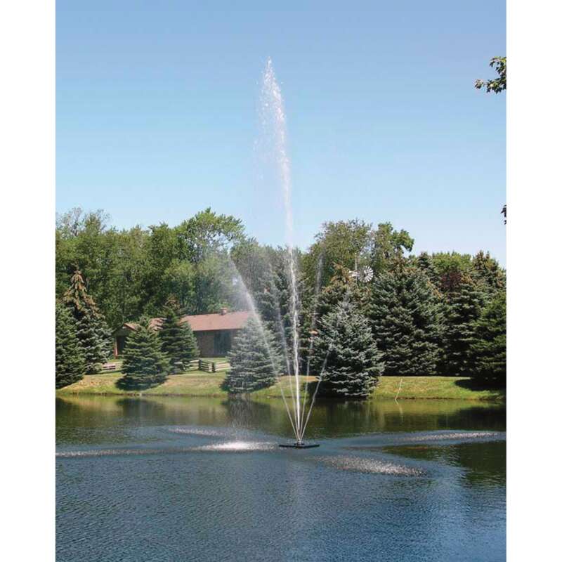 Scott Aerator Clover Big Shot Fountain 1 1/2 HP 230 Volt 100Ft Power Cord