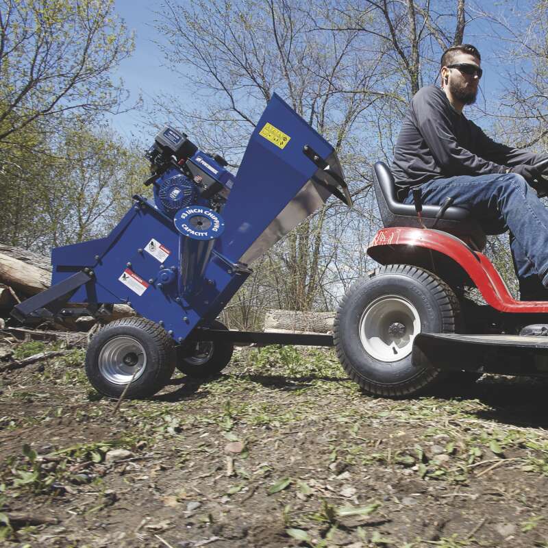 Powerhorse Wood Chipper Shredder 212cc Powerhorse OHV Engine 3in Chipping Capacity