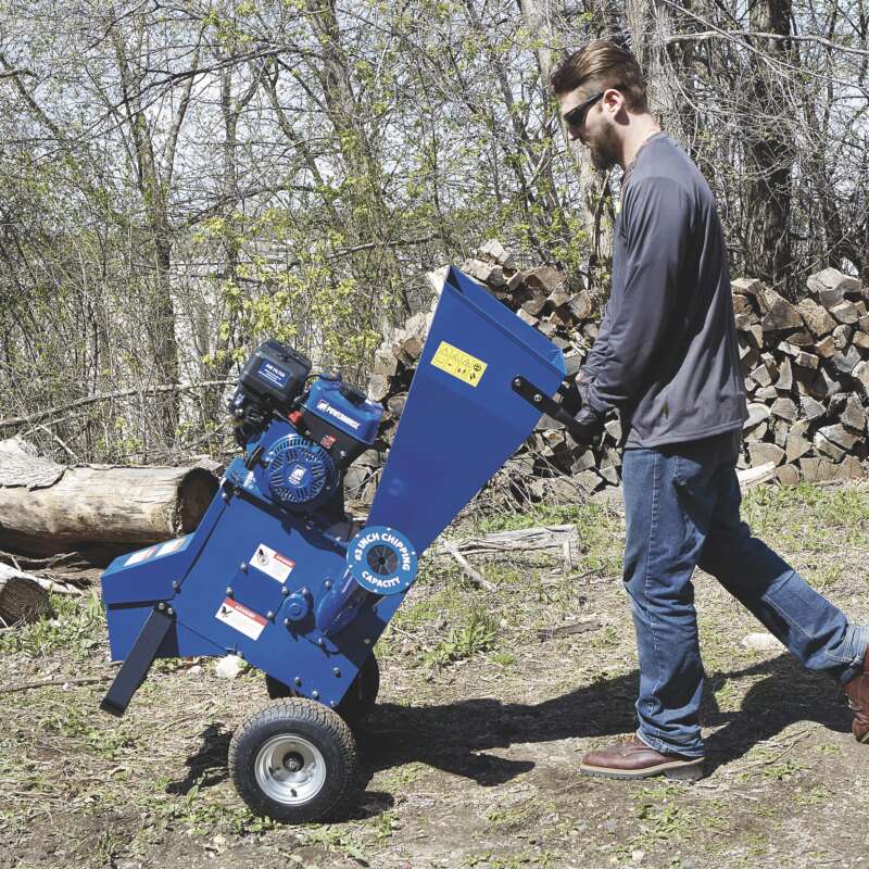 Powerhorse Wood Chipper Shredder 212cc Powerhorse OHV Engine 3in Chipping Capacity