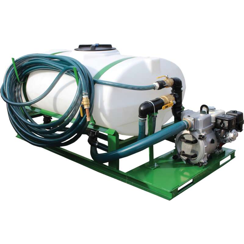 Turbo Turf Jet Hydroseeding Unit 8 HP Honda Engine 300 Gallon Capacity