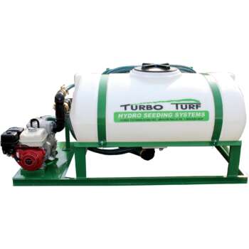 Turbo Turf Jet Hydroseeding Unit 8 HP Honda Engine 300 Gallon Capacity