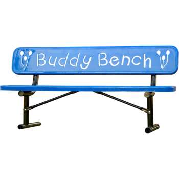 UltraSite 6ft Buddy Bench Blue