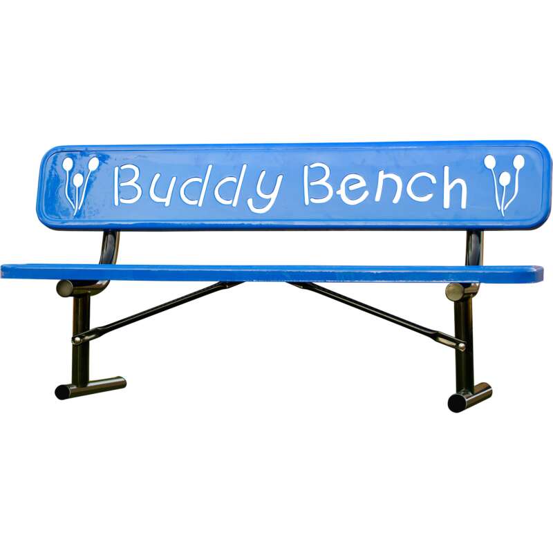 UltraSite 6ft Buddy Bench Blue