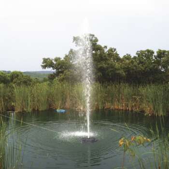 Outdoor Water Solutions Floating Pond Fountain 1 HP 4 Nozzles