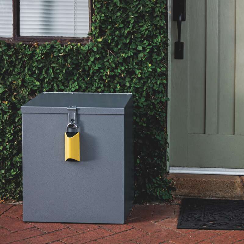 TuffBoxx ParcelBoxx Delivery Drop Box Silver