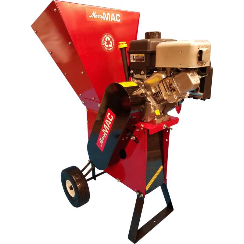 MerryMac Wood Chipper Shredder 250cc Briggs & Stratton XR Professional OHV Engine 3in Chipping Capacity