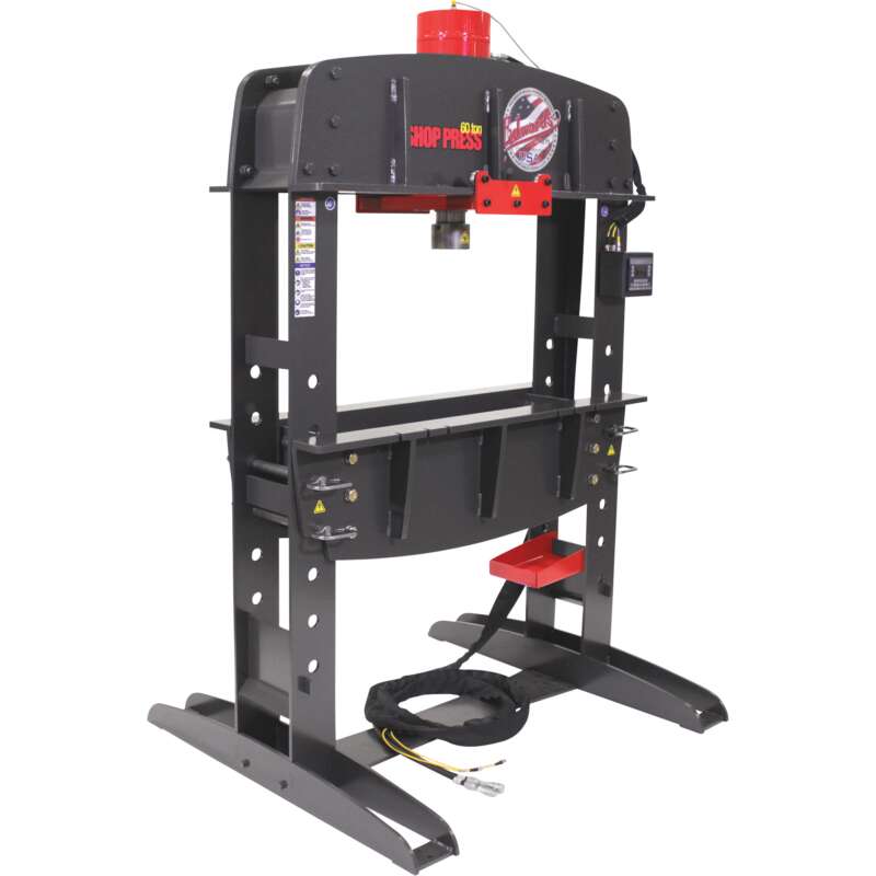 Edwards 60 Ton Shop Press with Porta Power 3Phase 460 Volt