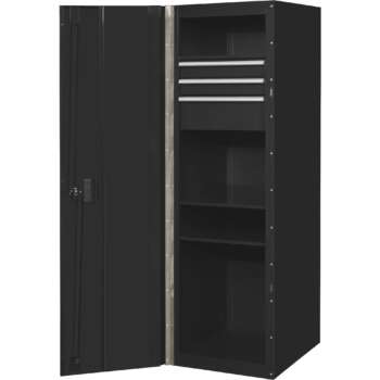 Extreme Tools RX Series 19in 3 Drawer and 3 Shelf Side Locker 19inW x 25inD x 61inH