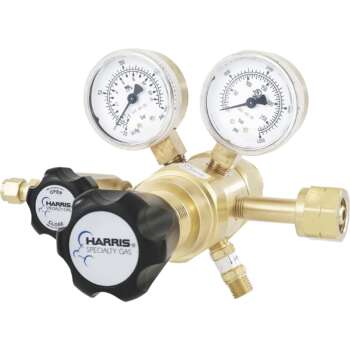 Harris Hydrogen Methane Specialty Gas Lab Regulator CGA 350 Two Stage Brass 0 125 PSI