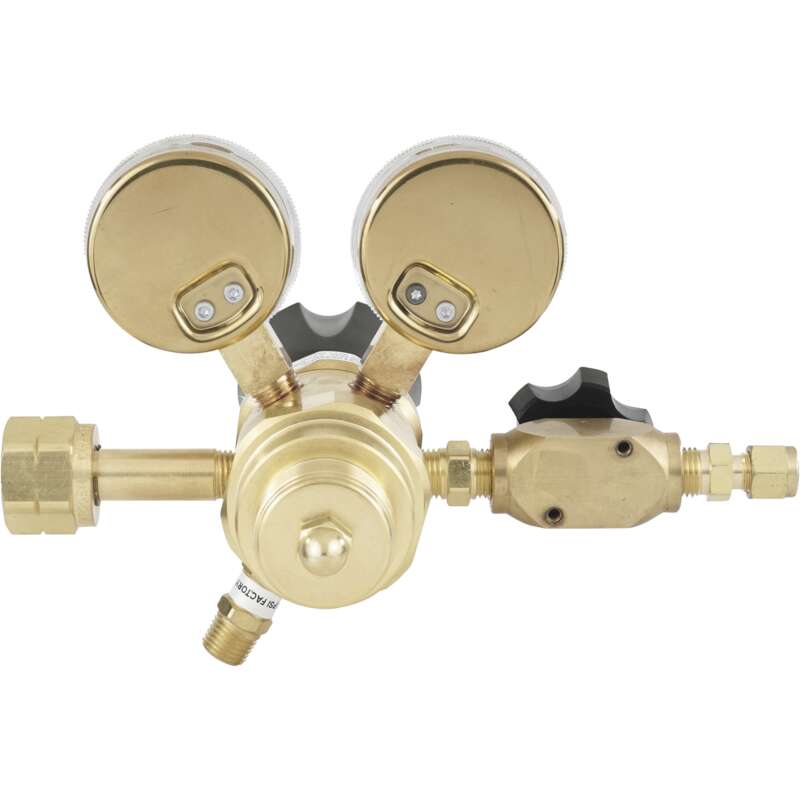 Harris Hydrogen Methane Specialty Gas Lab Regulator CGA 350 Two Stage Brass 0 125 PSI