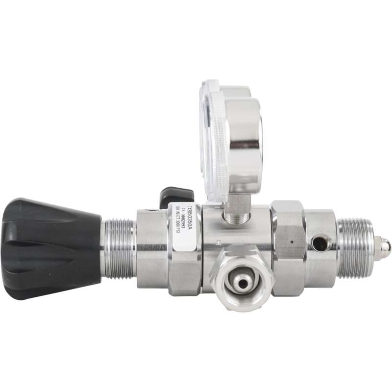 Harris Hydrogen and Flammable Specialty Gas Lab Regulator CGA 350 Two Stage 316 Stainless Steel 050 PSI