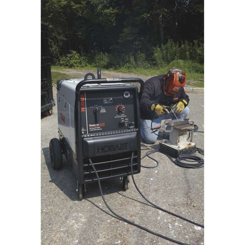 Hobart Champion Elite Arc Welder Generator with 725CC Kohler Gas Engine and Electric Start 40 225 Amp DC Output 11000 Watt AC Power