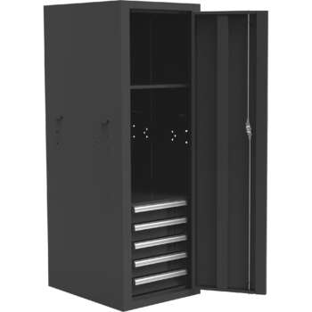 Homak 22in Pro 2 Series 5 Drawer Side Tool Locker 22in W x 24 5inD x 53 63inH