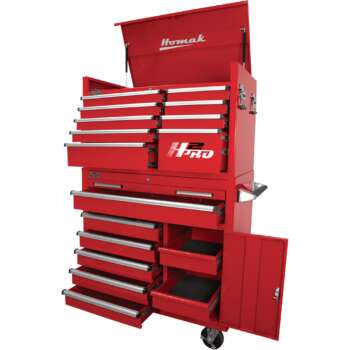 Homak H2PRO 41in 9 Drawer Top Tool Chest 41 1 8inW x 21 3 4inD x 24 1 2inH