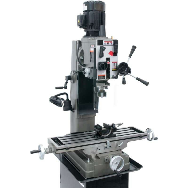 JET Geared Head Square Column Mill Drill 1 1 2 HP 115 230V