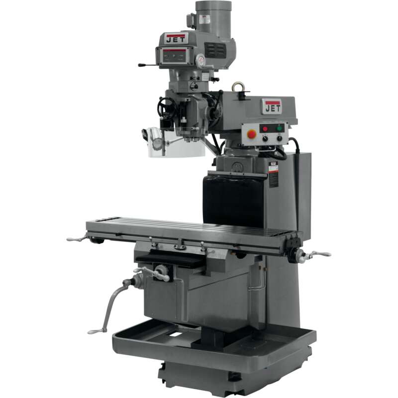 JET Milling Machine with 3 Axis ACU RITE G 2 Millpower CNC with Air Power Drawbar 12in x 54in 230 460 Volt 3 Phase