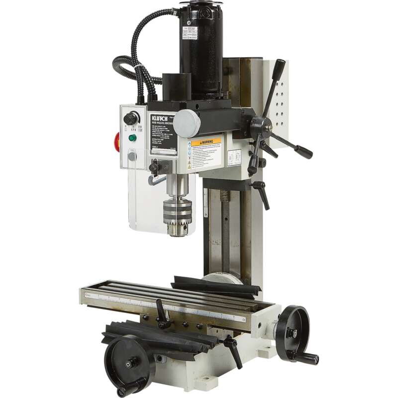 Klutch Mini Milling Machine 350 Watts 1 2 HP 110V