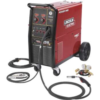 Lincoln Electric Power MIG 256 Flux Cored MIG Welder One Pak 208 230V 30 300 Amp Output