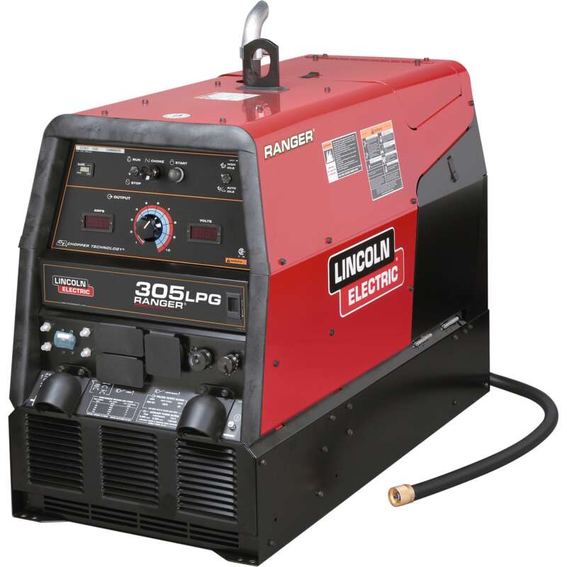 Lincoln Electric Ranger 305 LPG Multi Process Inverter Welder Generator with 25 HP Kohler LP Gas Engine and Electric Start 300 Amp DC Output 9000 Watt AC Power