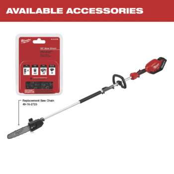 Milwaukee M18 Fuel Pole Saw Kit with QUIK LOK Complete 18V Li Ion System