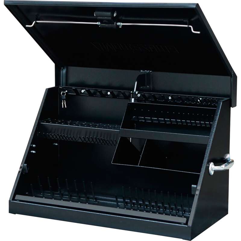 Montezuma Steel Open Top Tool Truck Box Black 30inW x 15inD x 18 1 8inH