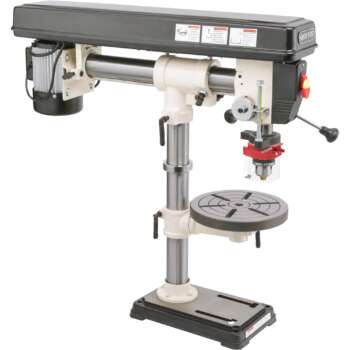 SHOP FOX Radial Benchtop Drill Press 5 Speed 17in Swing 1 2 HP 110V