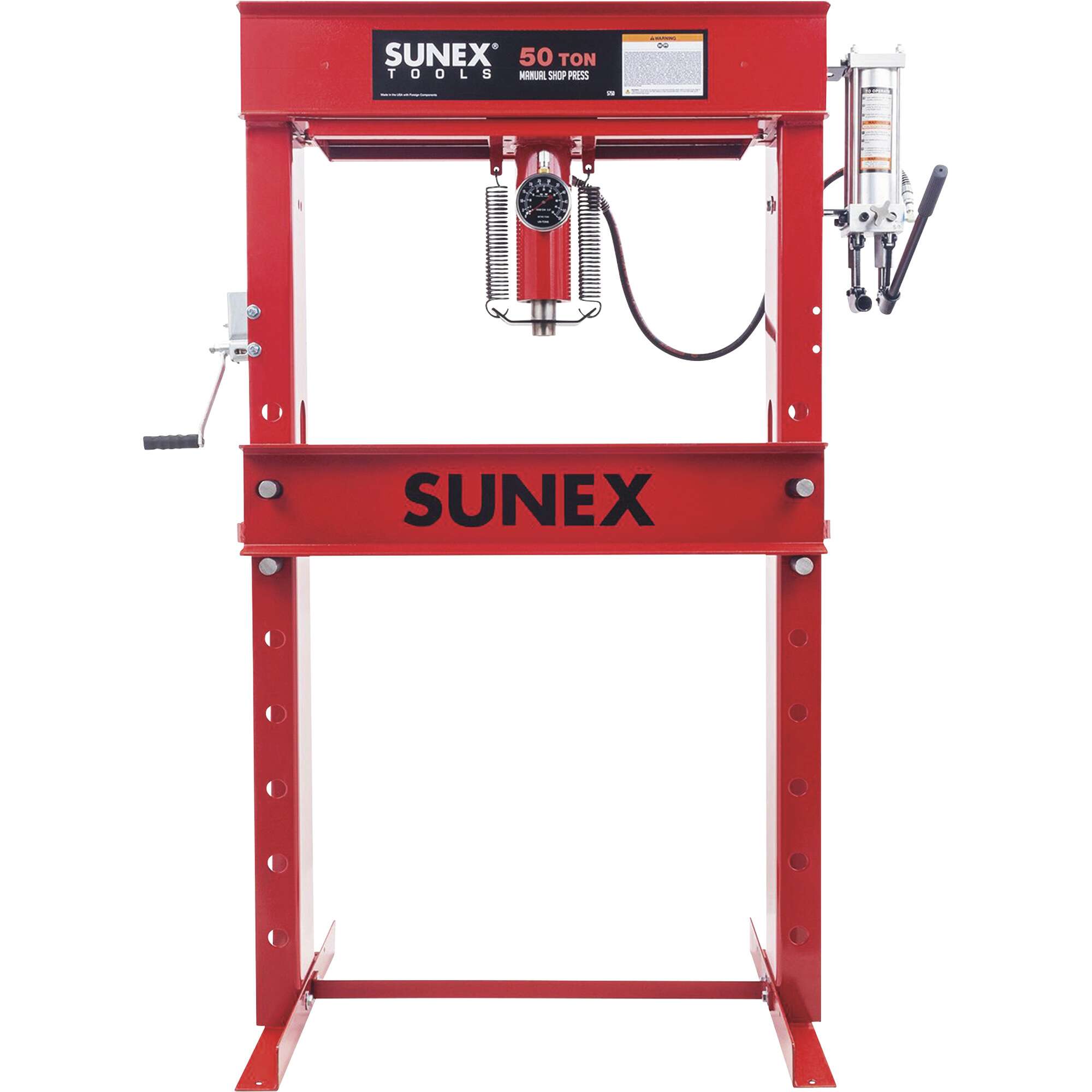 SUNEX 50 Ton Manual Hydraulic Shop Press