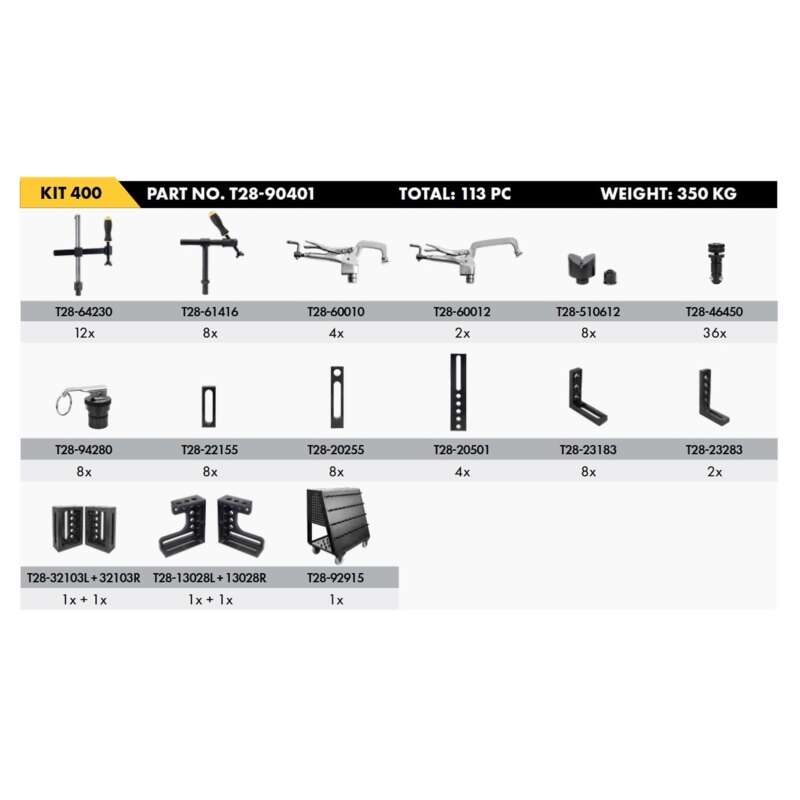 Strong Hand Tools Welding Table Fixture Kit 113Pc