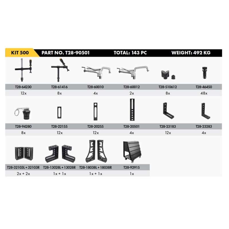 Strong Hand Tools Welding Table Fixture Kit 143Pc