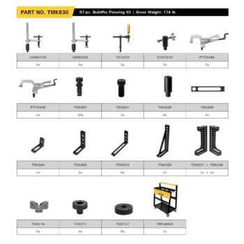 Strong Hand Tools Welding Table Fixture Kit 97Pc