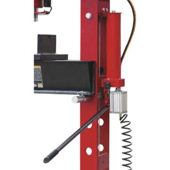 Strongway 40 Ton Pneumatic Shop Press with Gauge and Winch