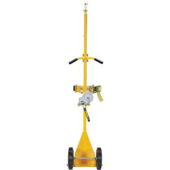 Vestil Portable Cylinder Lifter with Hard Rubber Wheels 300 Lb Capacity