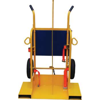 Vestil Welding Cylinder Torch Cart with Fork Pocket 500 Lb Capacity Powder Coat Finish