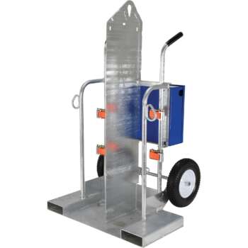 Vestil Welding Cylinder Torch Cart with Fork Pocket 500 Lb Capacity