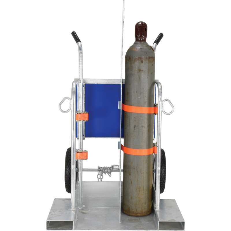 Vestil Welding Cylinder Torch Cart with Fork Pocket 500 Lb Capacity