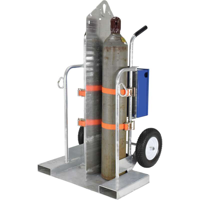 Vestil Welding Cylinder Torch Cart with Fork Pocket 500 Lb Capacity