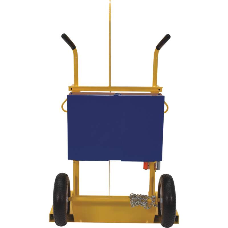 Vestil Welding Cylinder Torch Cart with Fork Pocket 500 Lb Capacity